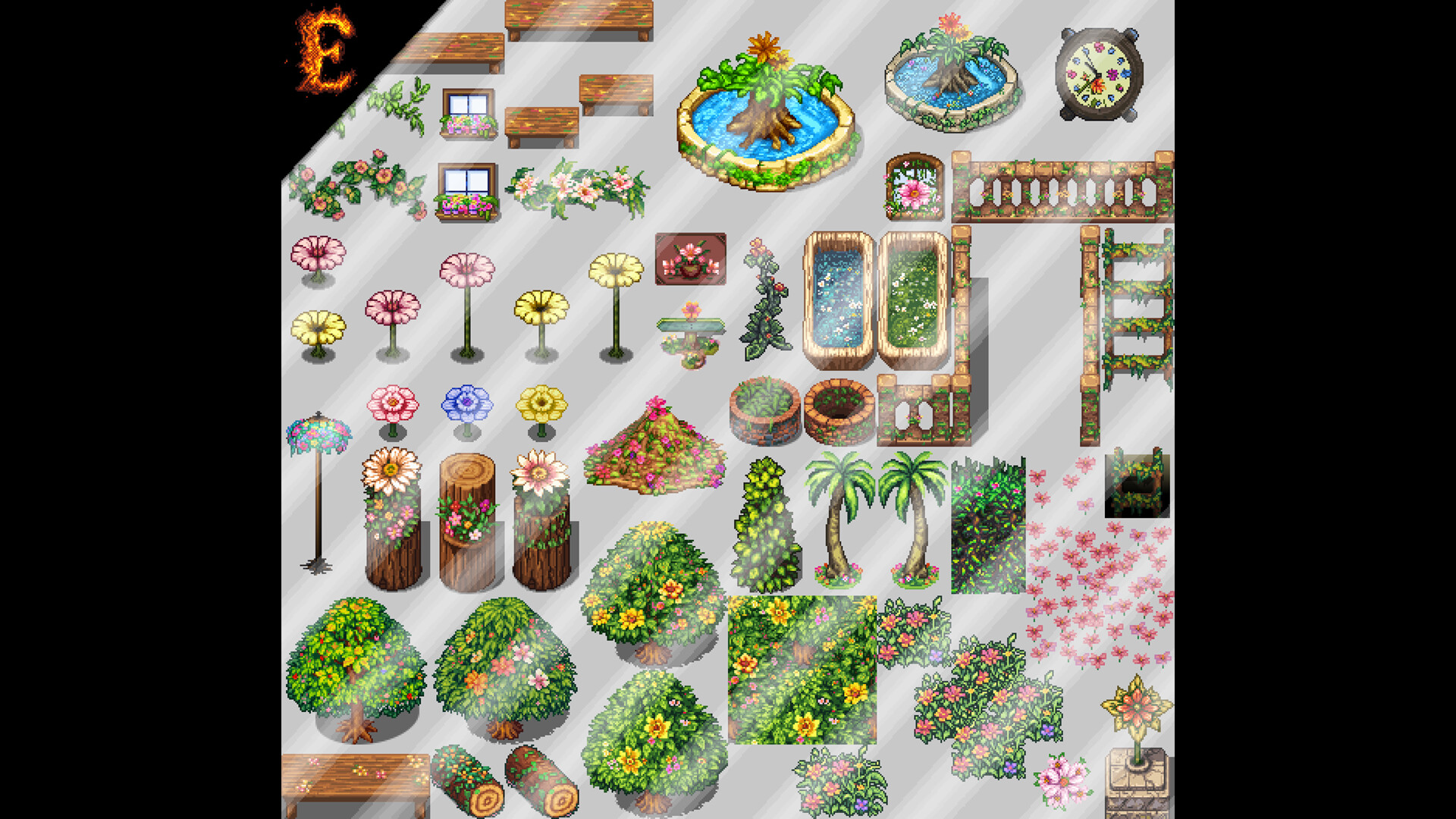 RPG Maker MV - Emberatix Floral Theme Tileset