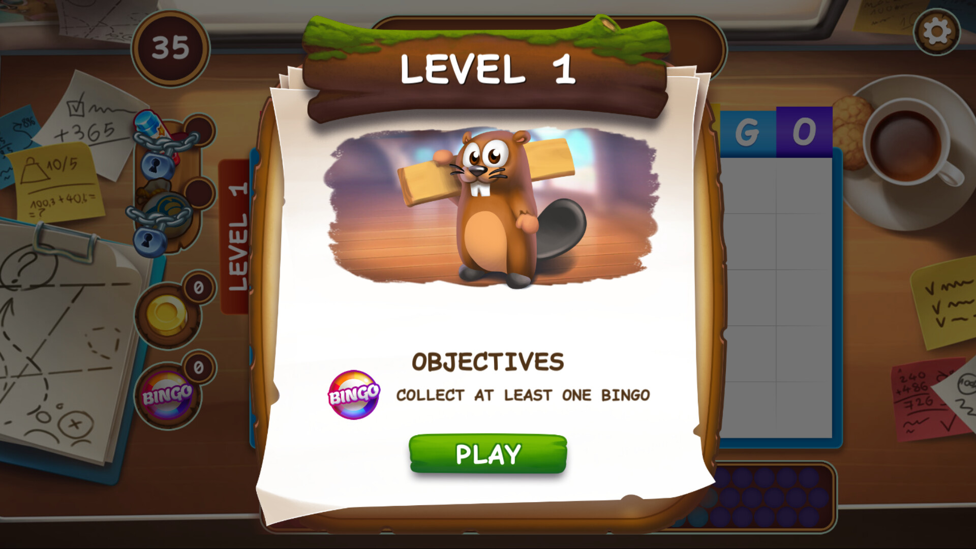 Bingo Beavers - Design &  Board game