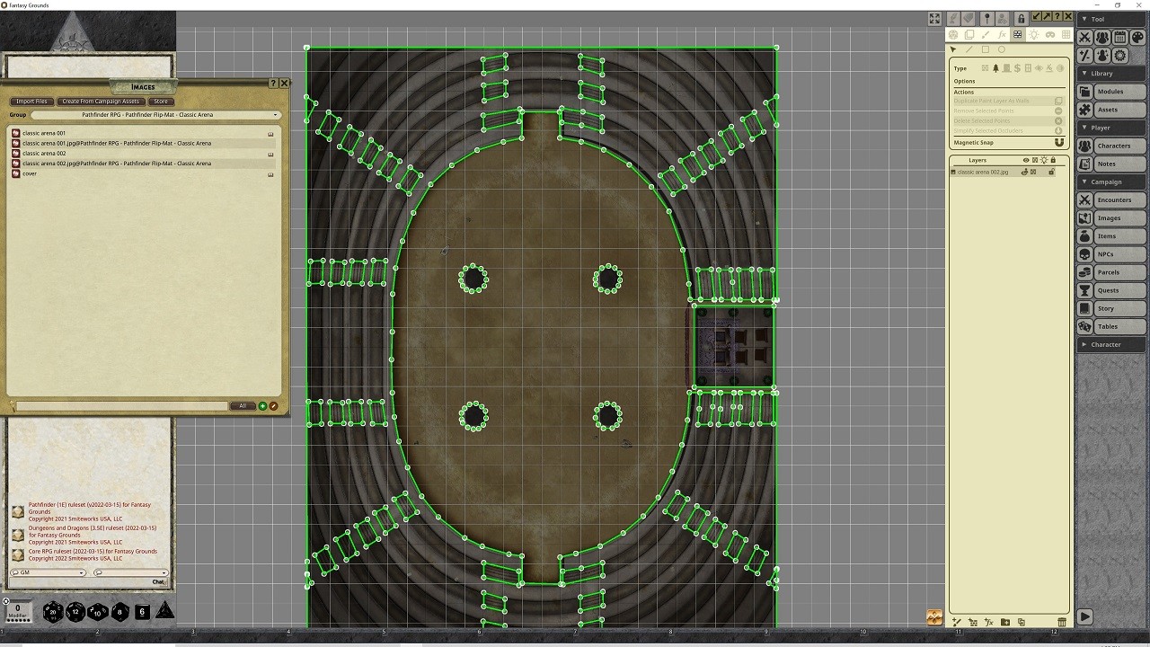 Fantasy Grounds - Pathfinder RPG - Pathfinder Flip-Mat - Classic Arena