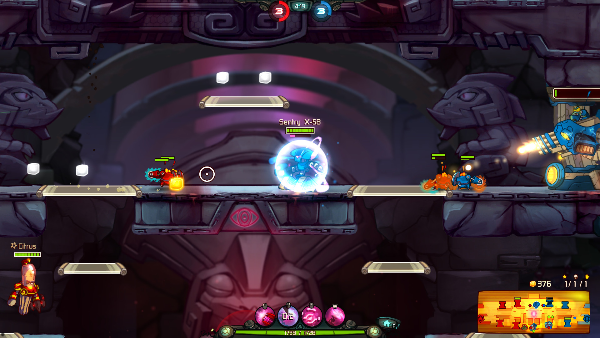 Sentry X-58 - Awesomenauts Character
