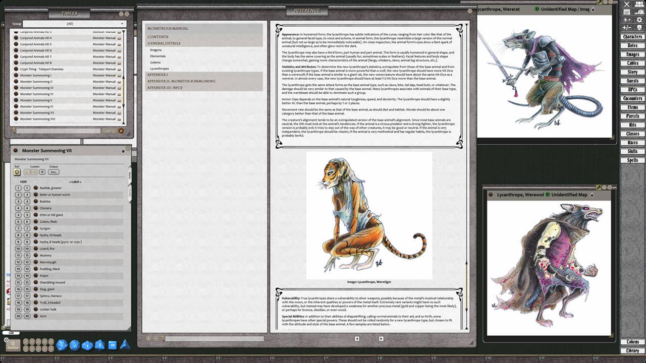 Fantasy Grounds - D&D Classics: Monstrous Manual (2E)