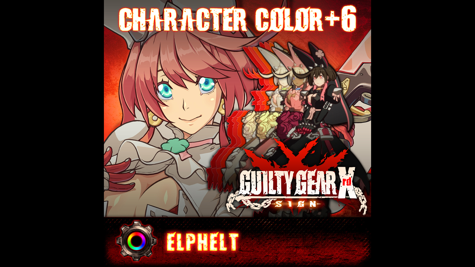 GGXrd Extra Color Palettes - ELPHELT VALENTINE