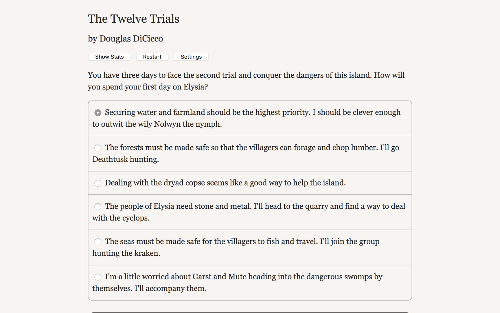 The Twelve Trials
