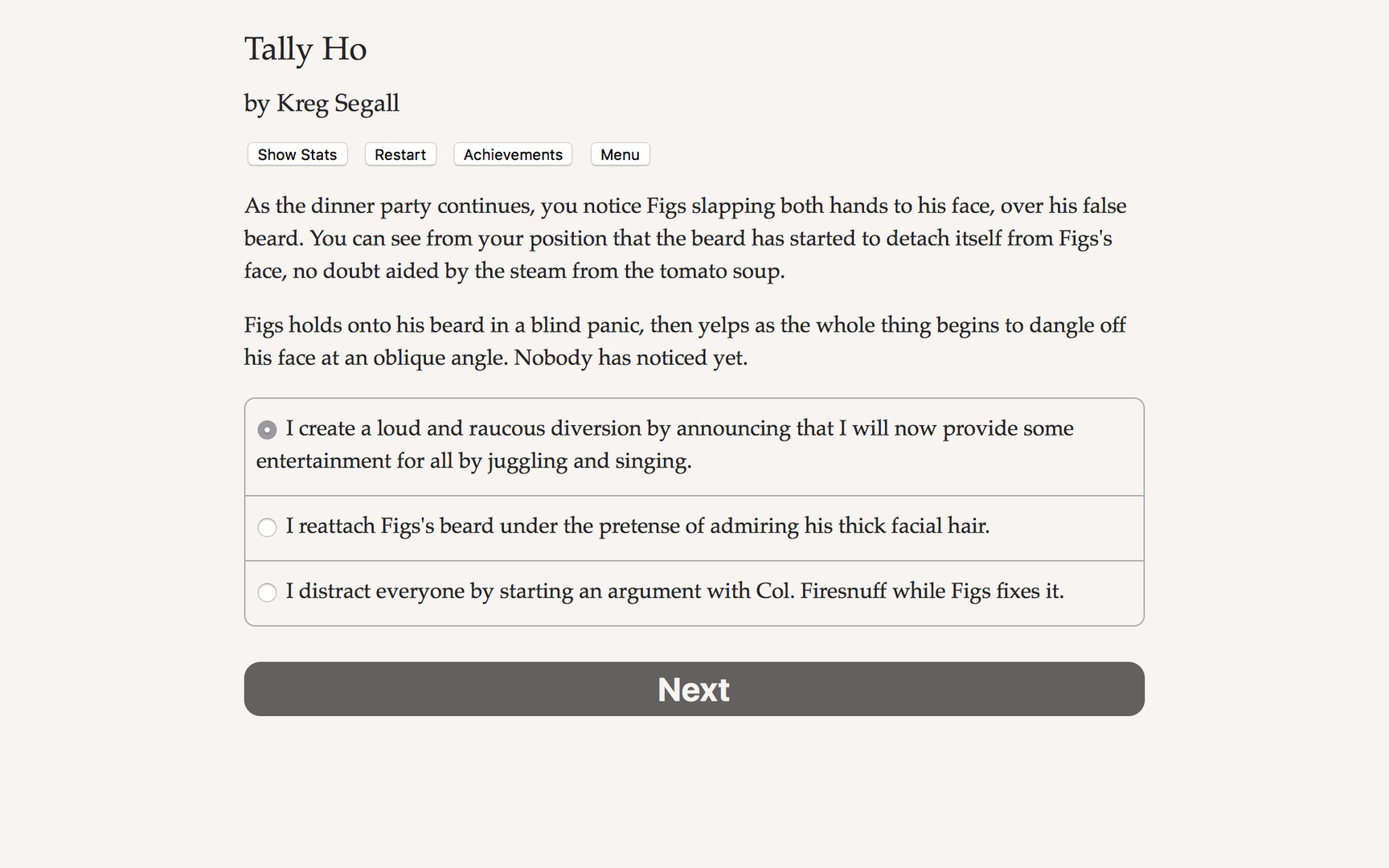 Tally Ho Demo
