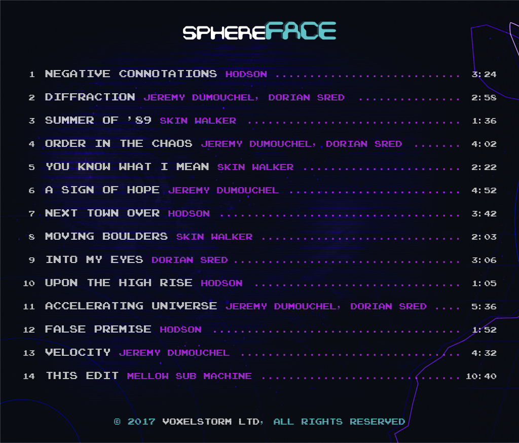 sphereFACE Soundtrack