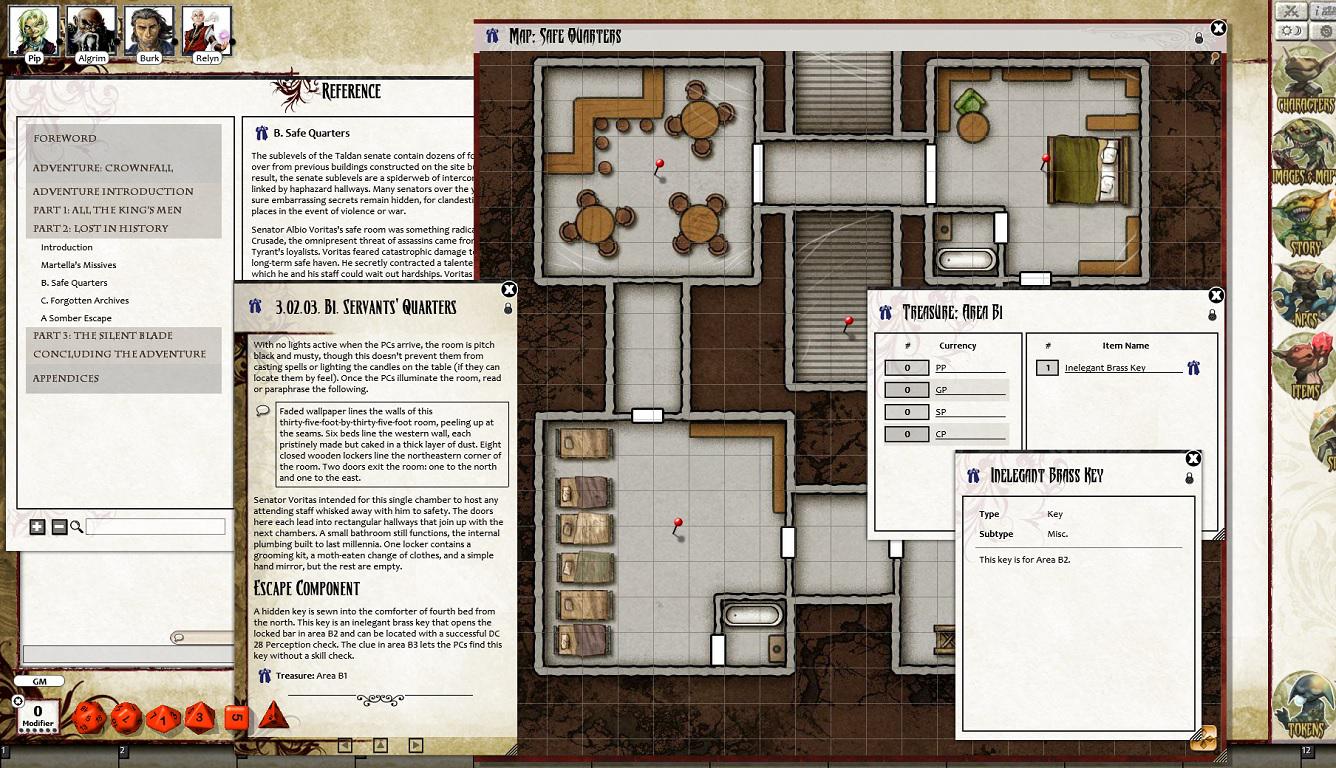 Fantasy Grounds - Pathfinder RPG - War for the Crown AP 1: Crownfall (PFRPG)