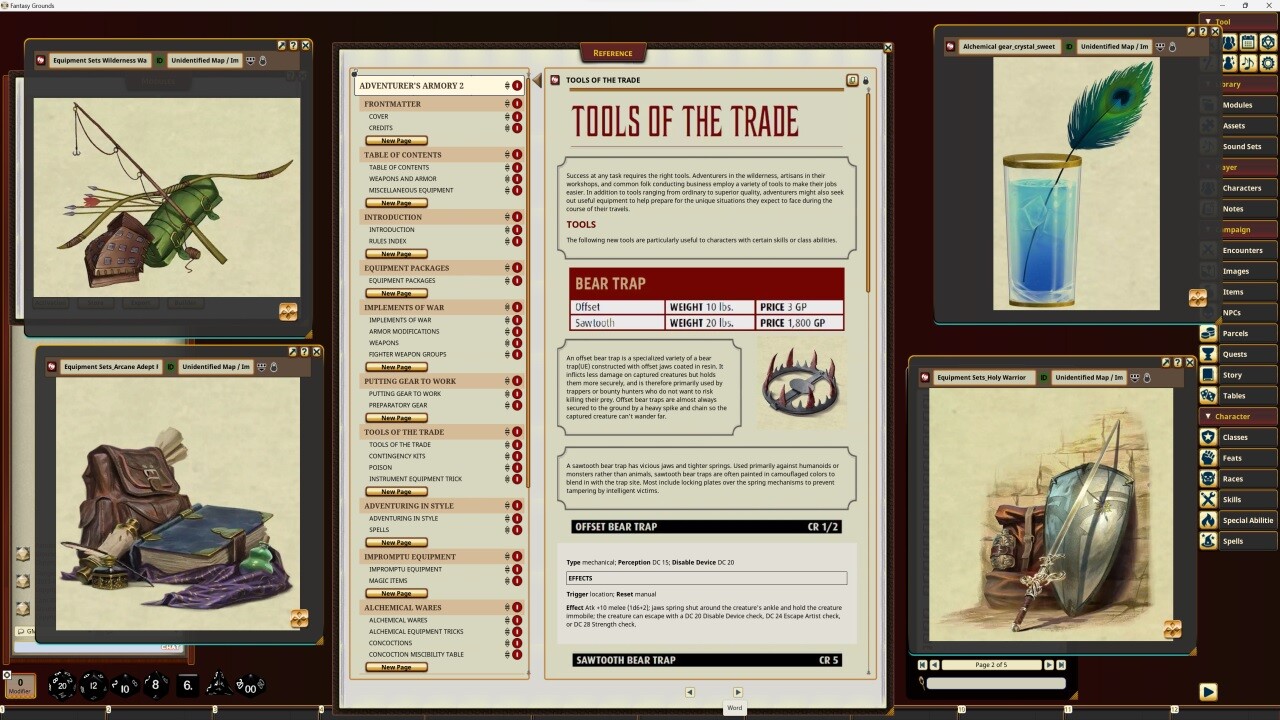 Fantasy Grounds - Pathfinder RPG - Pathfinder Companion: Adventurer's Armory 2