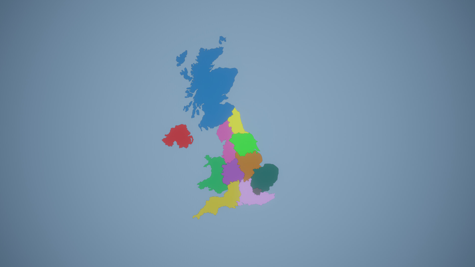 Simulator Countries - regions of Great Britain
