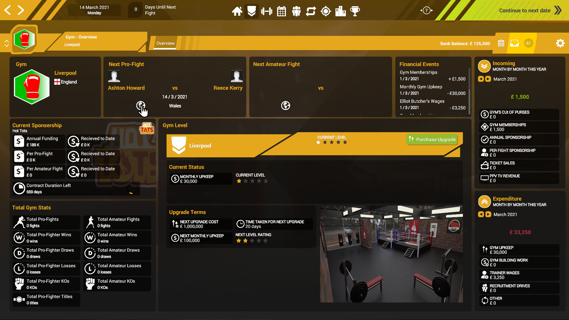 Boxing Club Manager