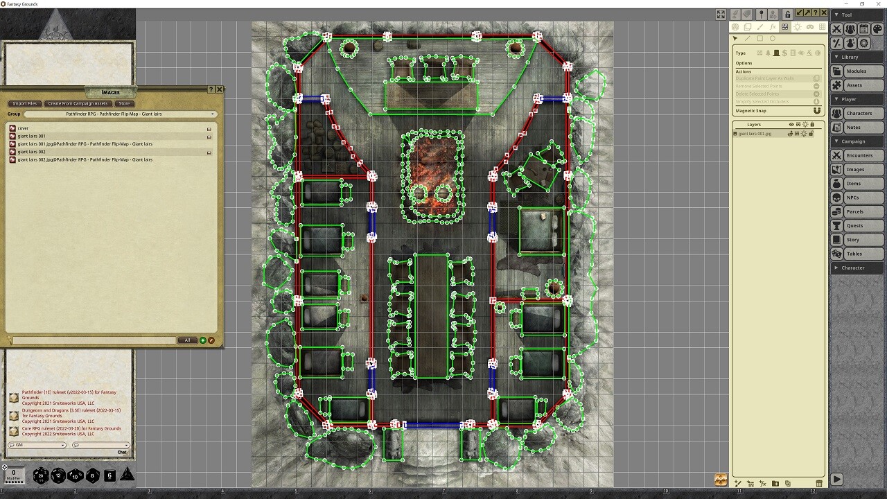 Fantasy Grounds - Pathfinder RPG - Pathfinder Flip-Mat - Giant lairs