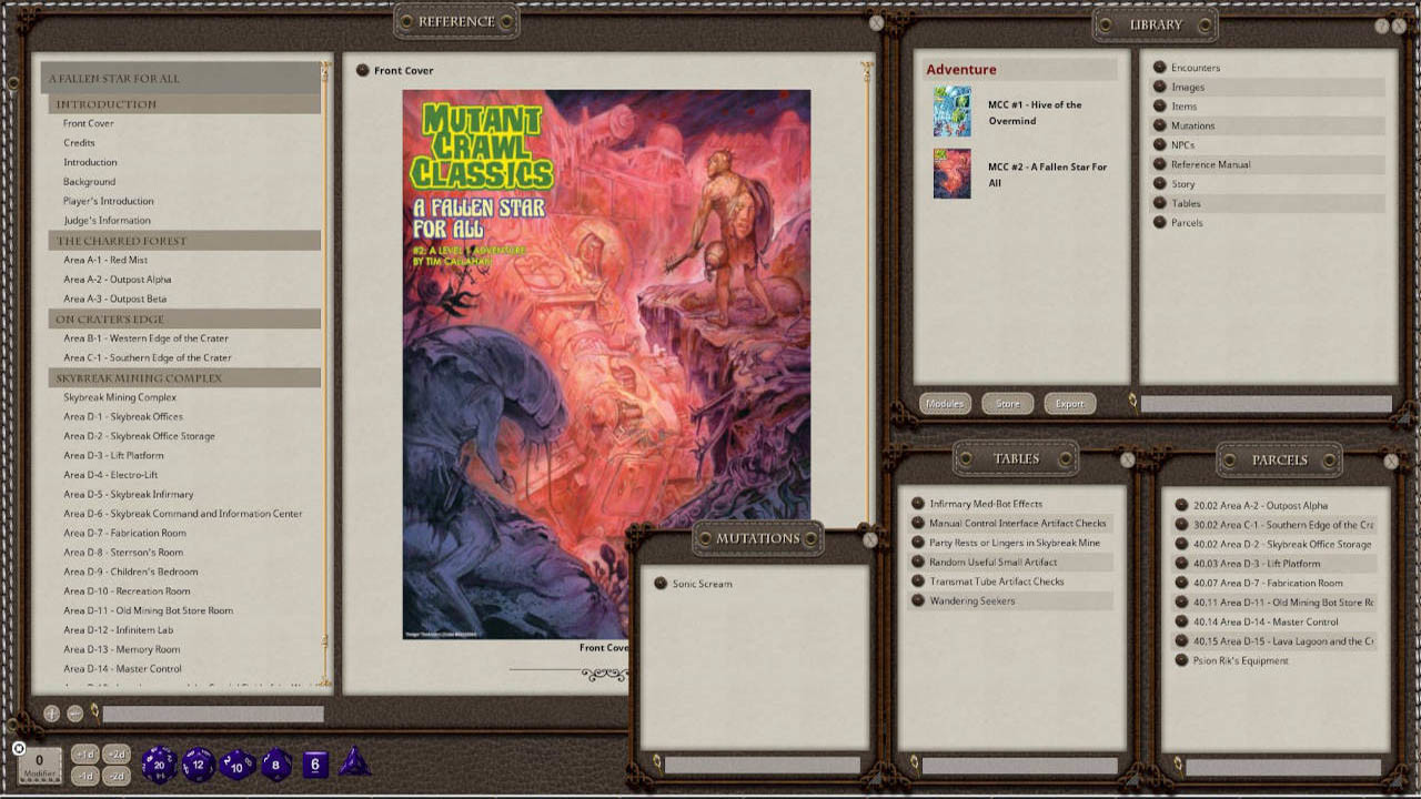 Fantasy Grounds - Mutant Crawl Classics #2: A Fallen Star For All