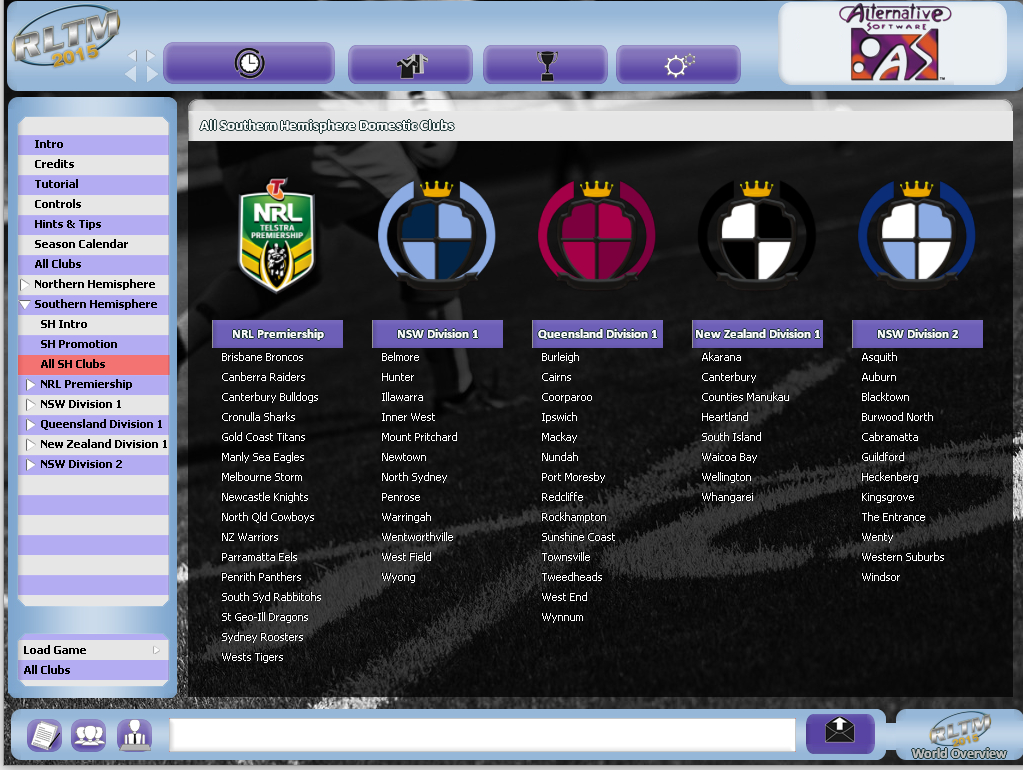 Rugby League Team Manager 2015