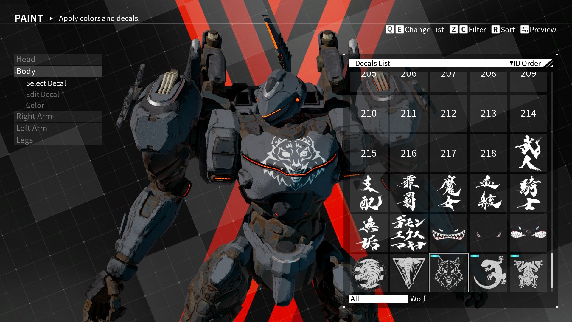 DAEMON X MACHINA - Arsenal Decals Bundle
