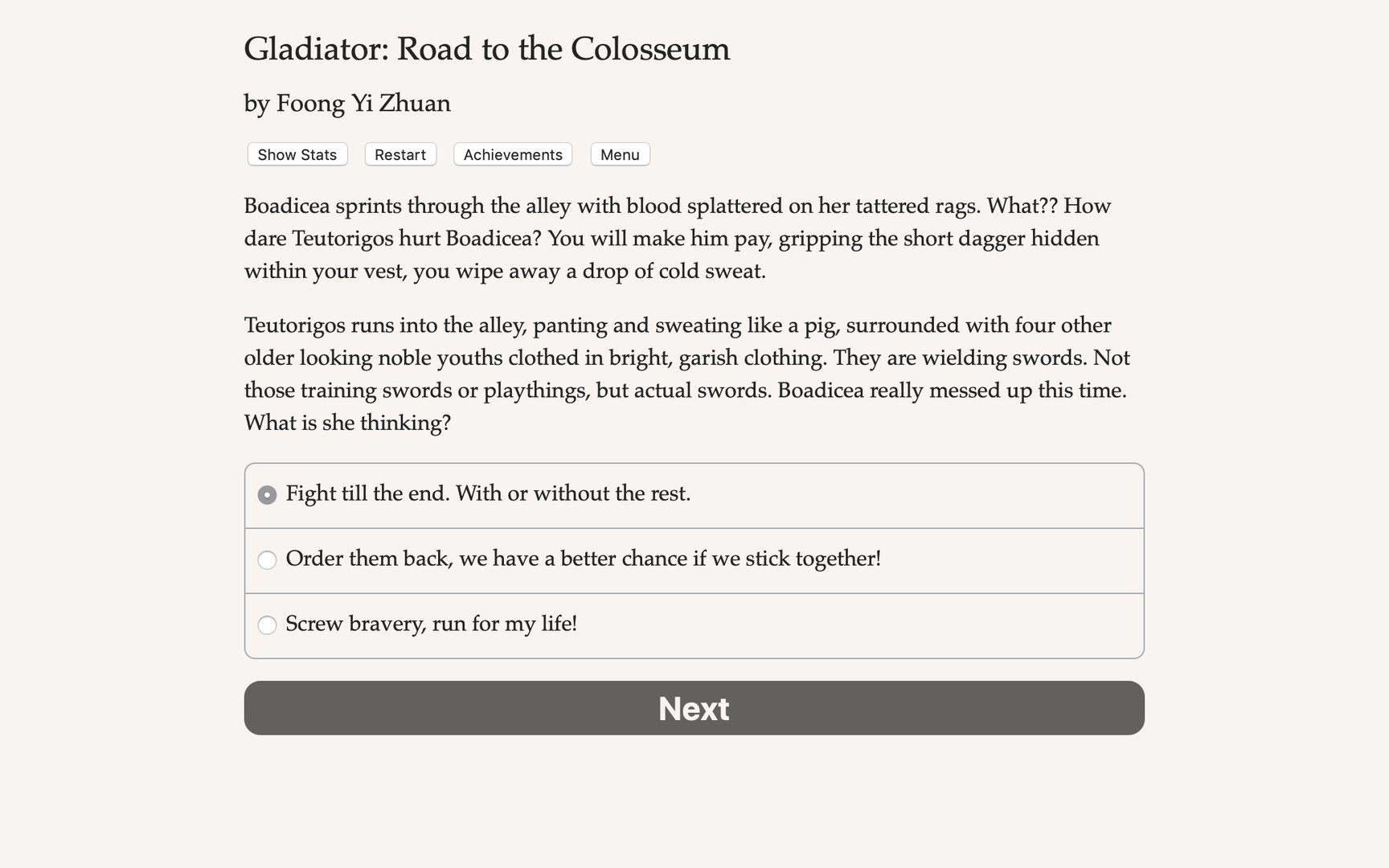 Gladiator: Road to the Colosseum Demo