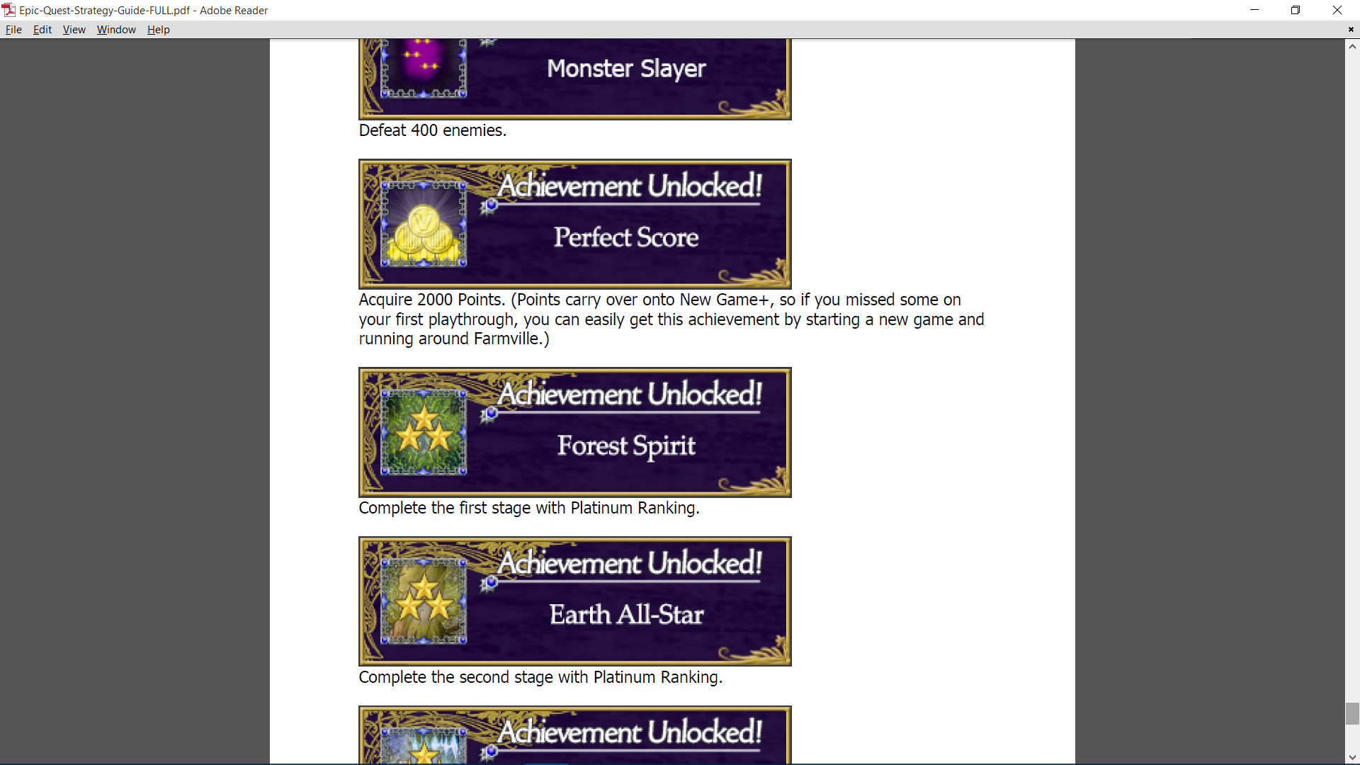Official Guide - Epic Quest of the 4 Crystals