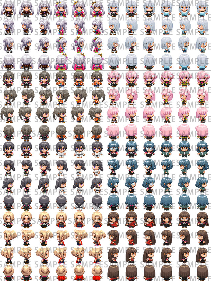 RPG Maker MZ - Heroine Character Pack 4