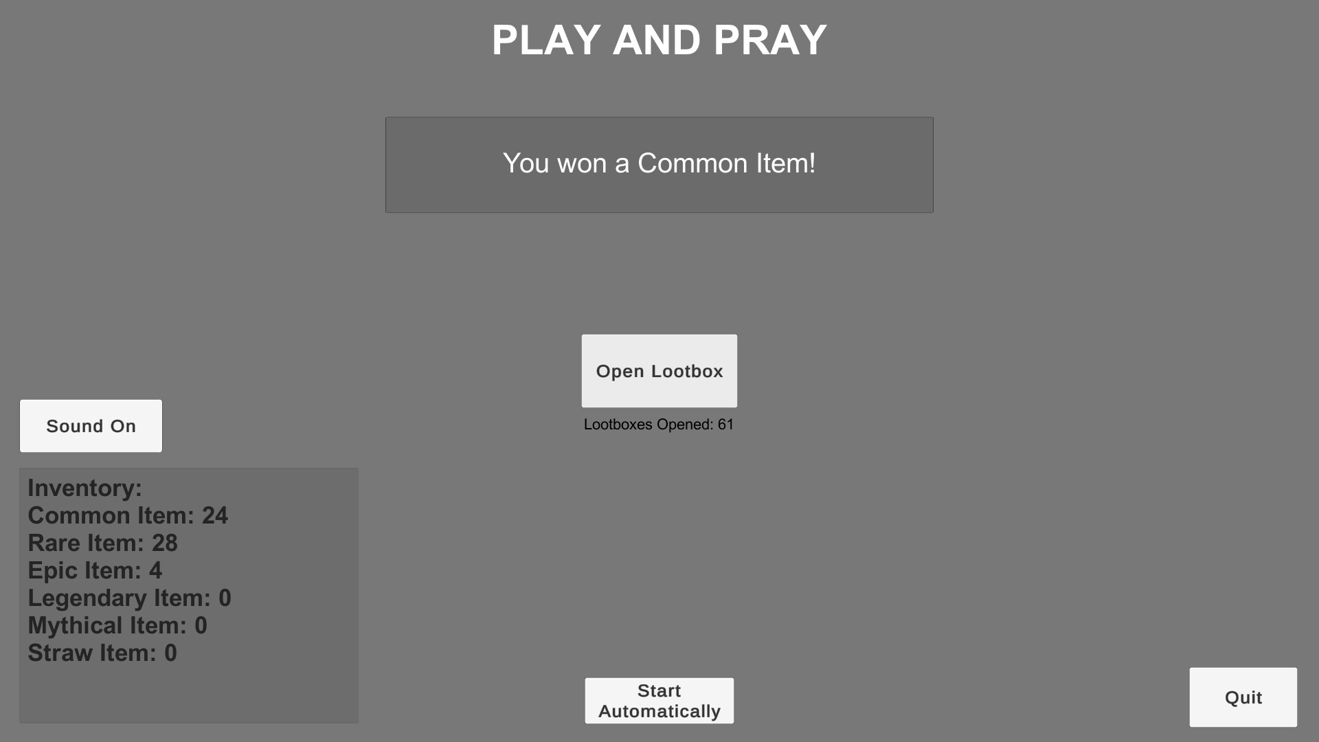 Play And Pray