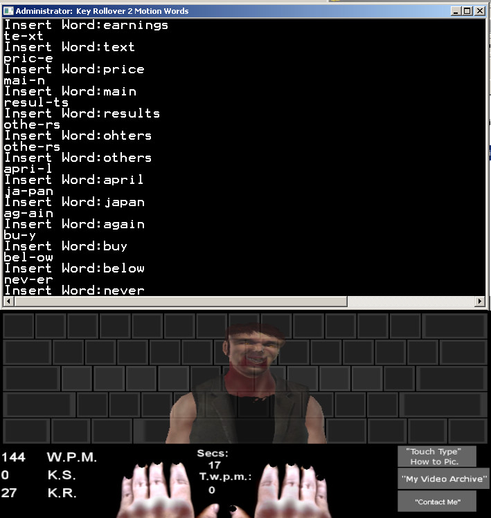 Touch Typing Home Row Speed Grinder - Zombie Black Layout Prowl Skin
