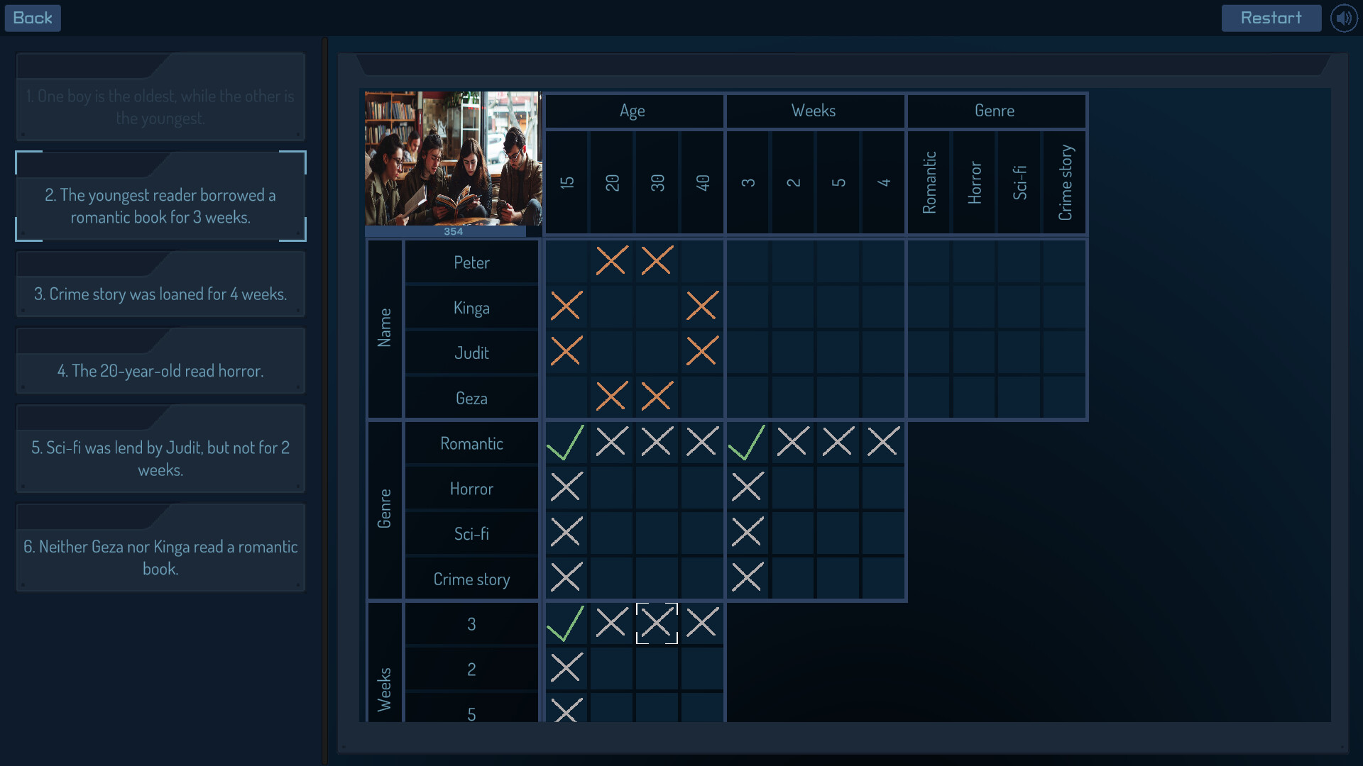 Logic Grid Puzzle Demo