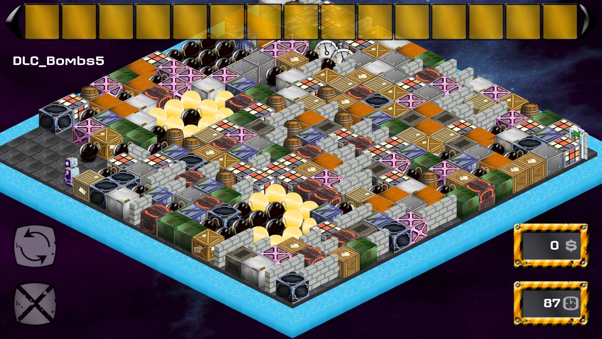 Abrix the robot - rooms with bombs DLC