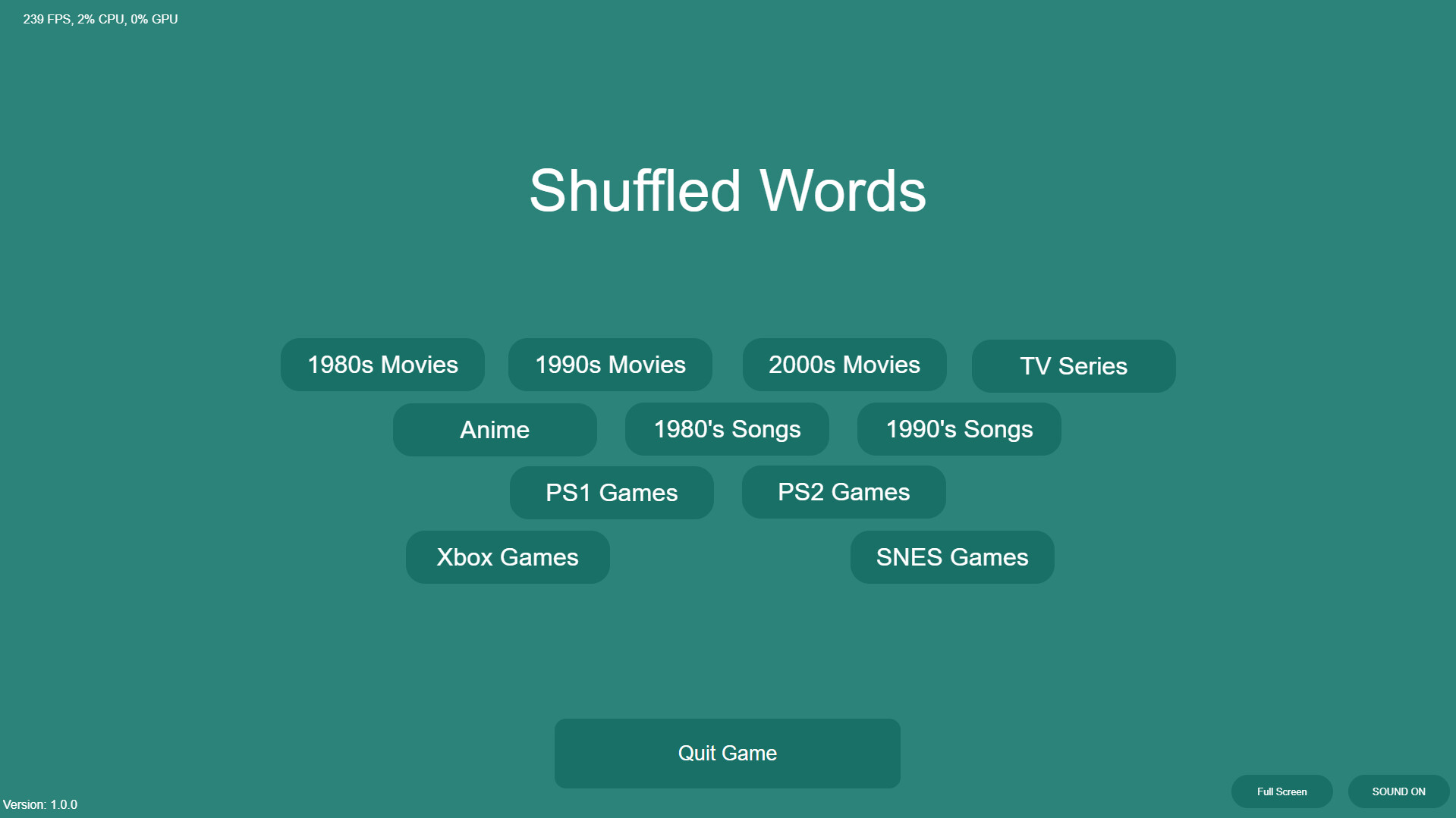 Shuffled Words