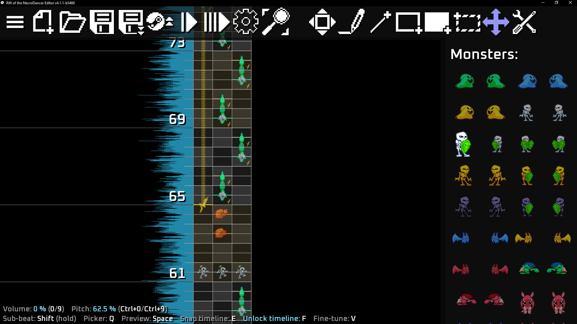 Rift of the NecroDancer Level Editor