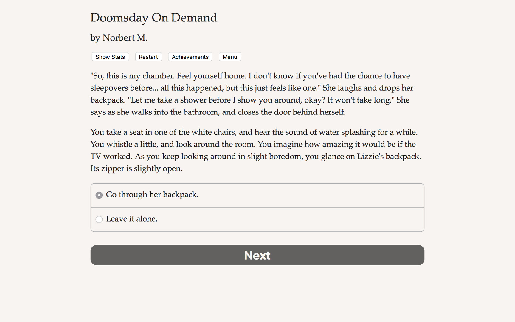 Doomsday on Demand