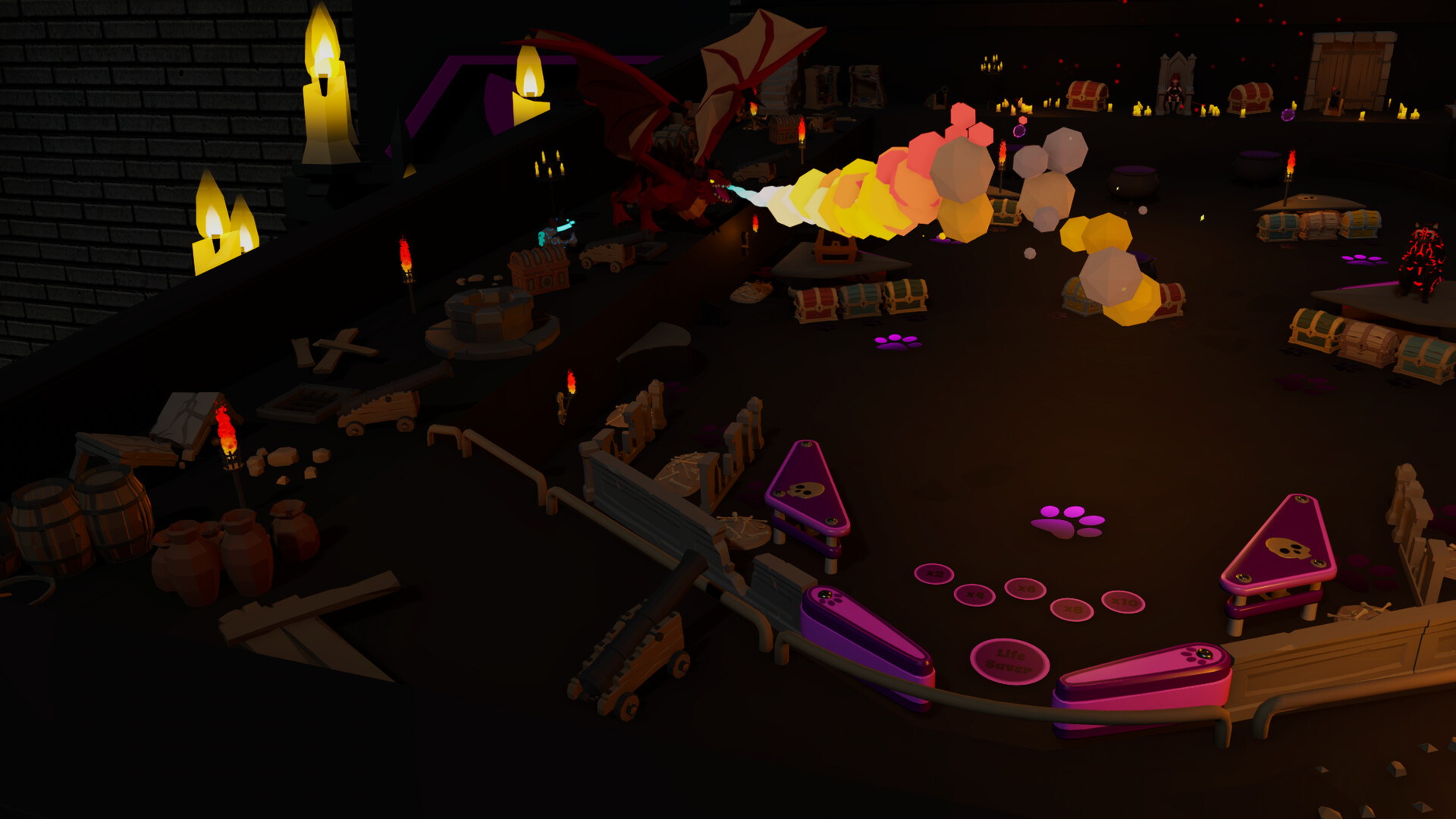 Roxy Raccoon's Pinball Panic - Medieval Mayhem