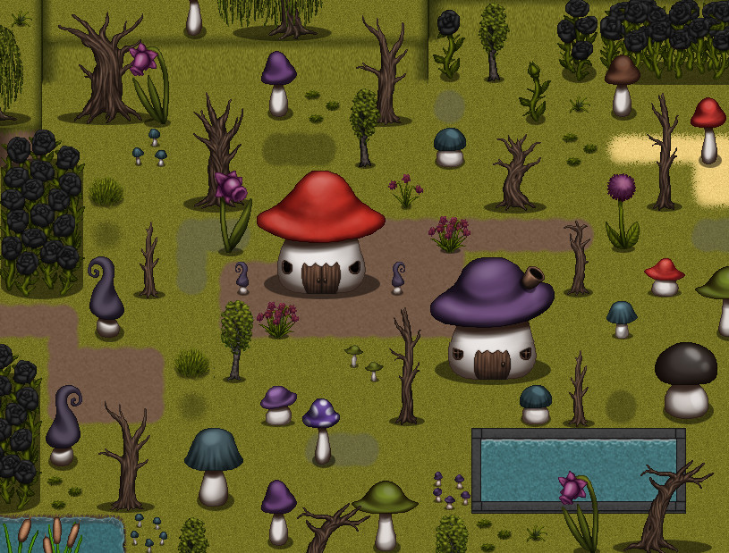 RPG Maker MZ - Big Garden Tiles