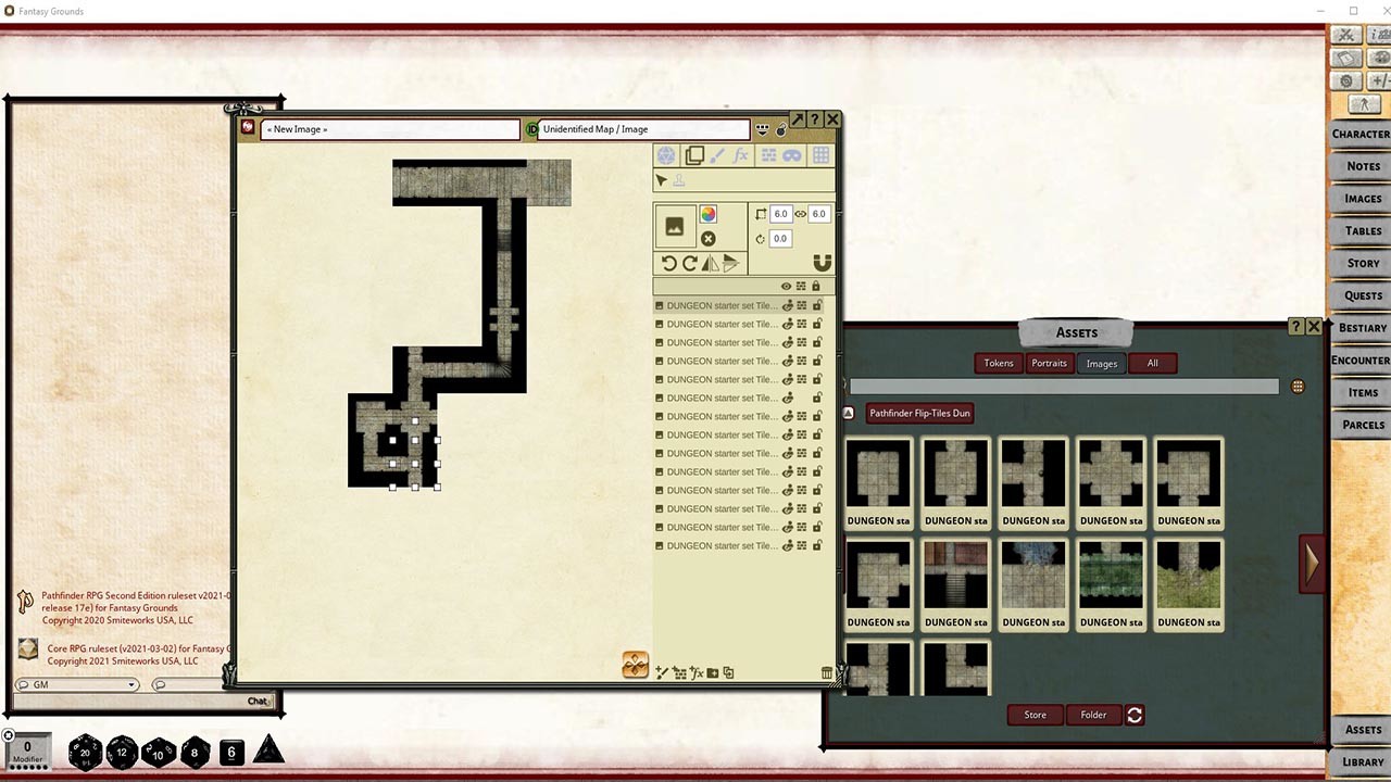 Fantasy Grounds - Pathfinder RPG - Pathfinder Flip-Tiles: Dungeon Starter Set