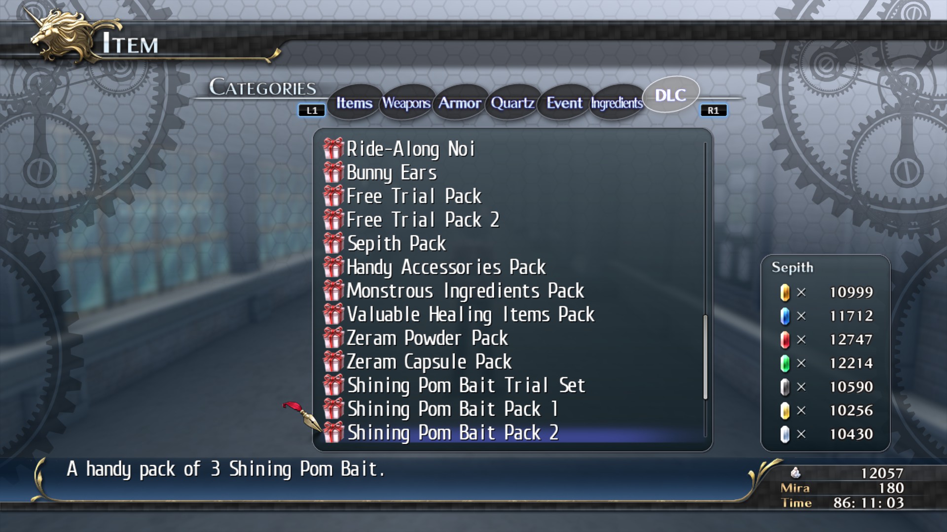 The Legend of Heroes: Trails of Cold Steel - Shining Pom Bait Pack 2