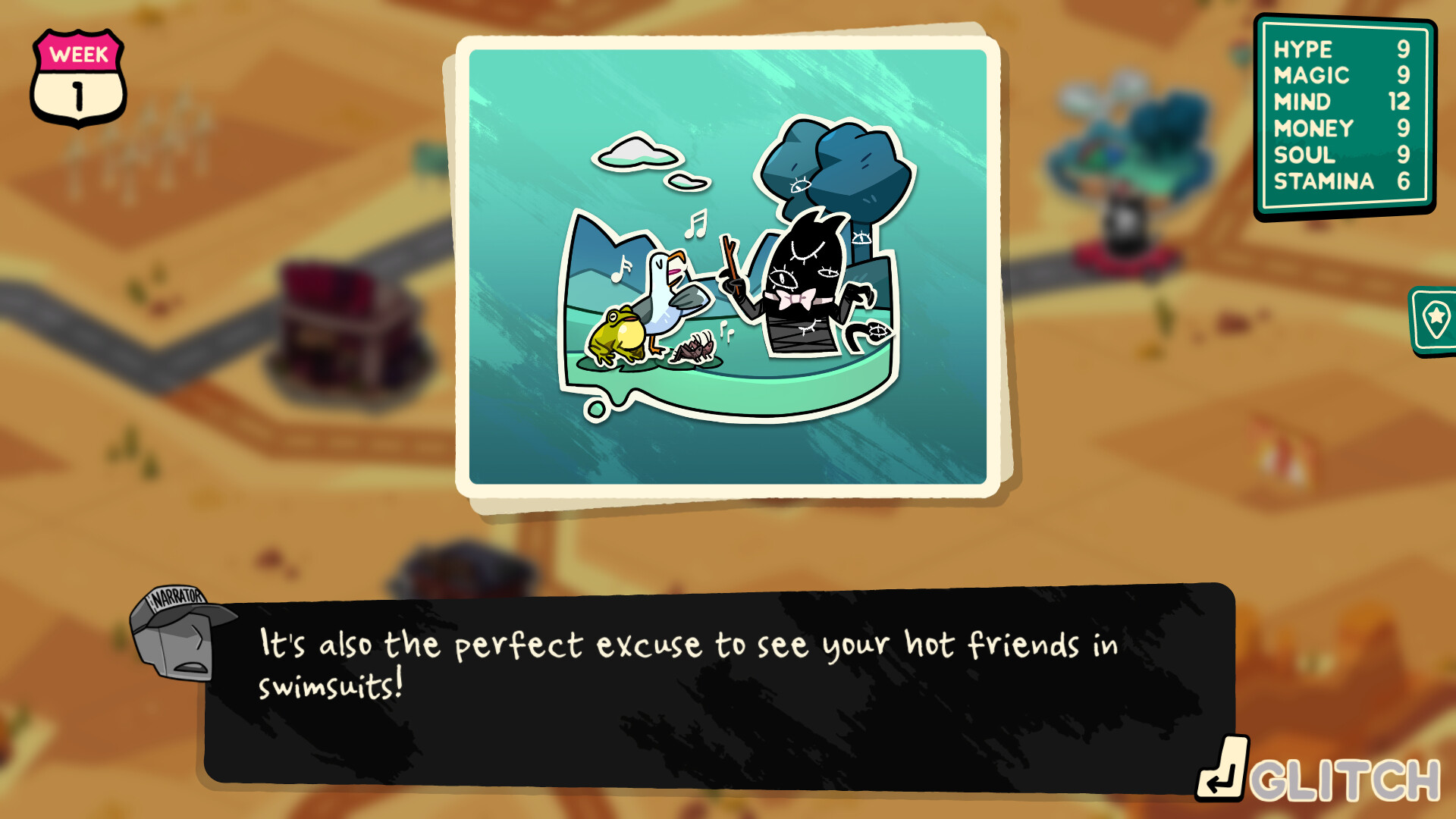 Monster Roadtrip Playable character - Glitch