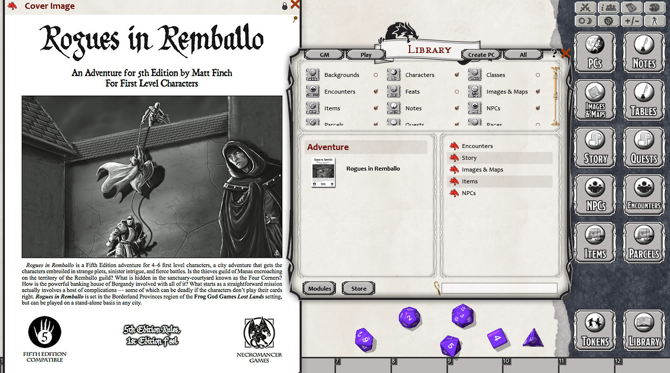 Fantasy Grounds - Rogues in Remballo (5E)