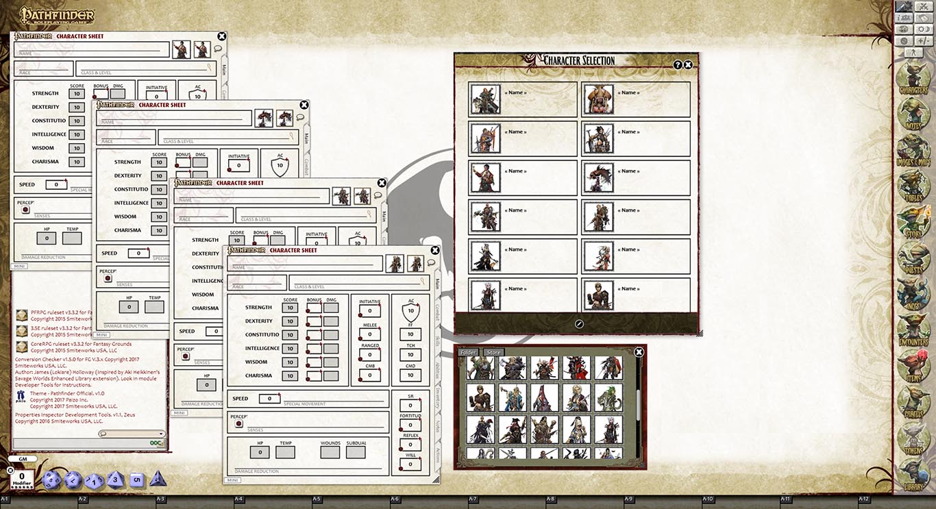 Fantasy Grounds - Pathfinder Iconic Portrait Pack (PFRPG)