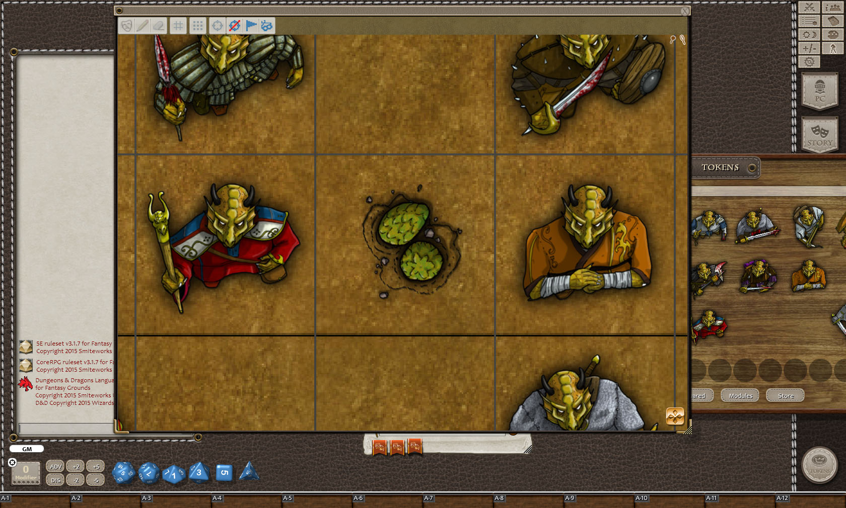 Fantasy Grounds - Bronze Dragons (Token Pack)