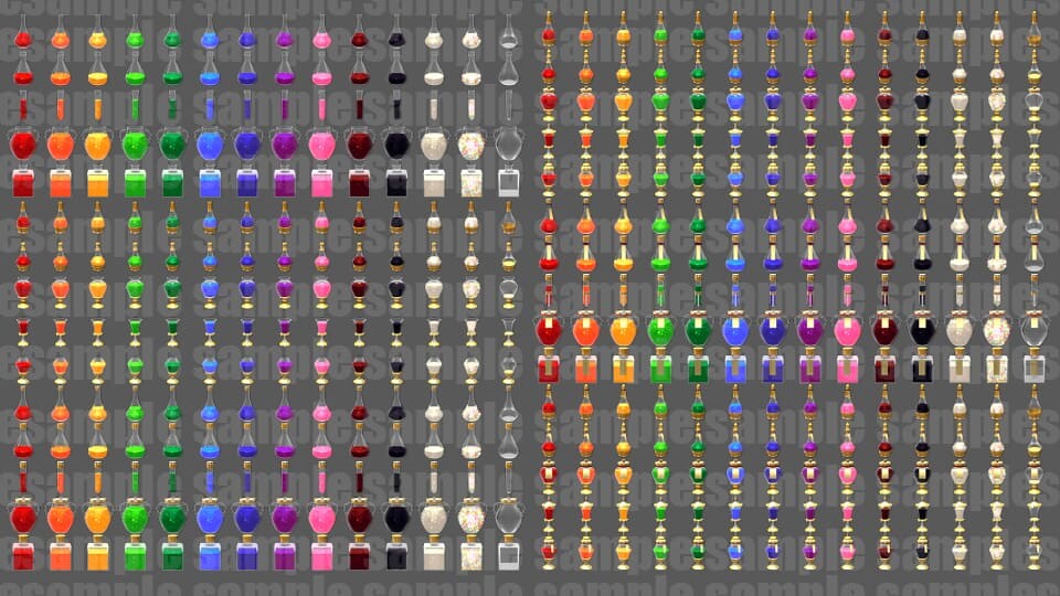 RPG Maker MV - Potions Asset Pack 4K Vol 2
