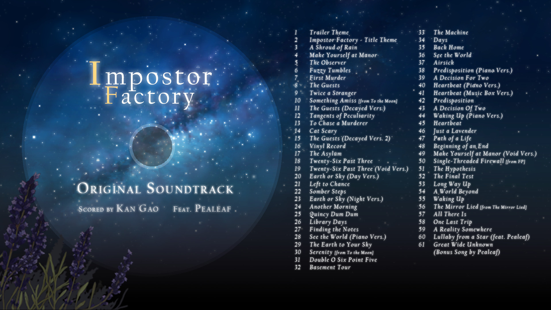 Impostor Factory Soundtrack