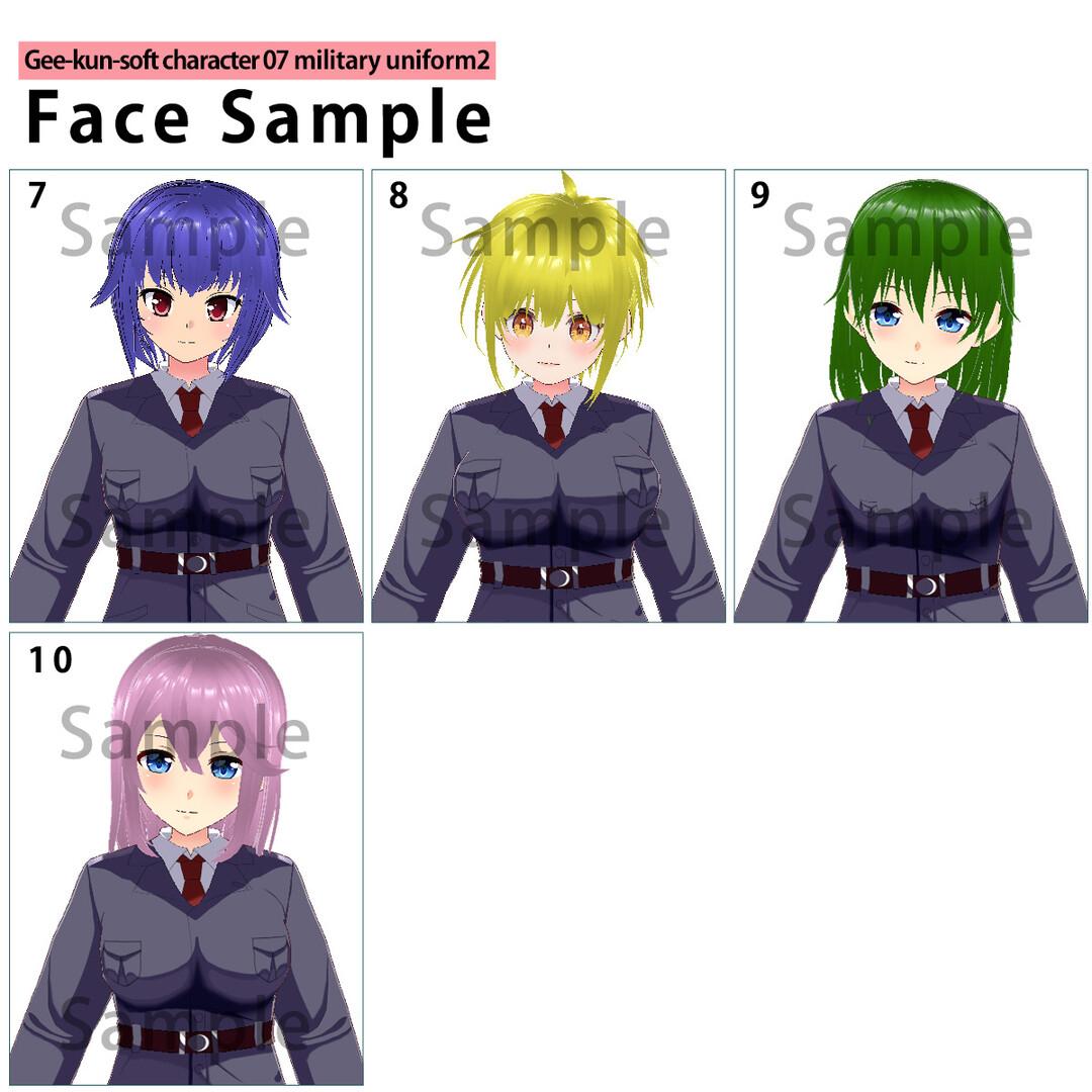 RPG Maker 3D Character Converter - Gee-kun-soft character 07 military uniform 2