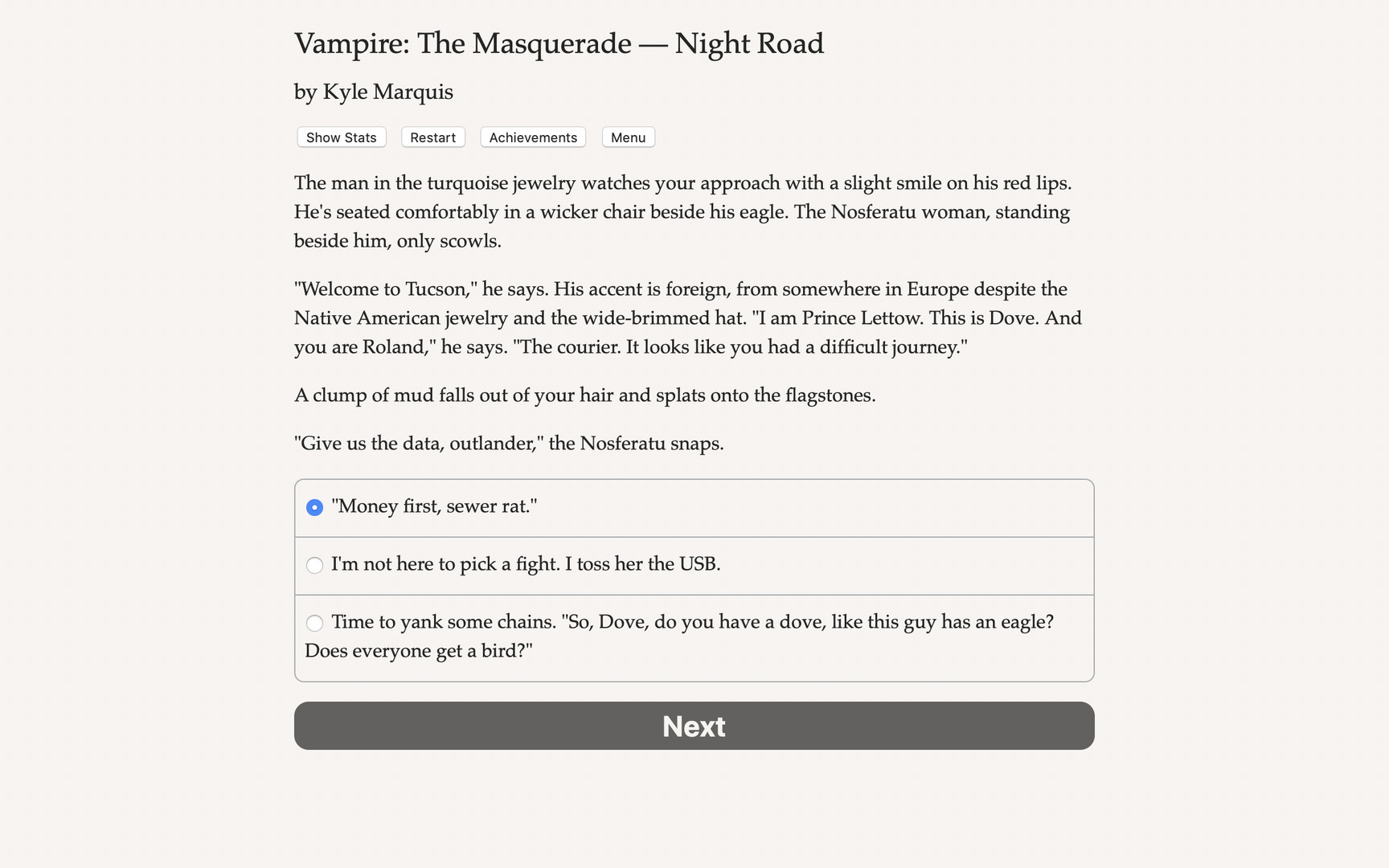 Vampire: The Masquerade — Night Road Demo