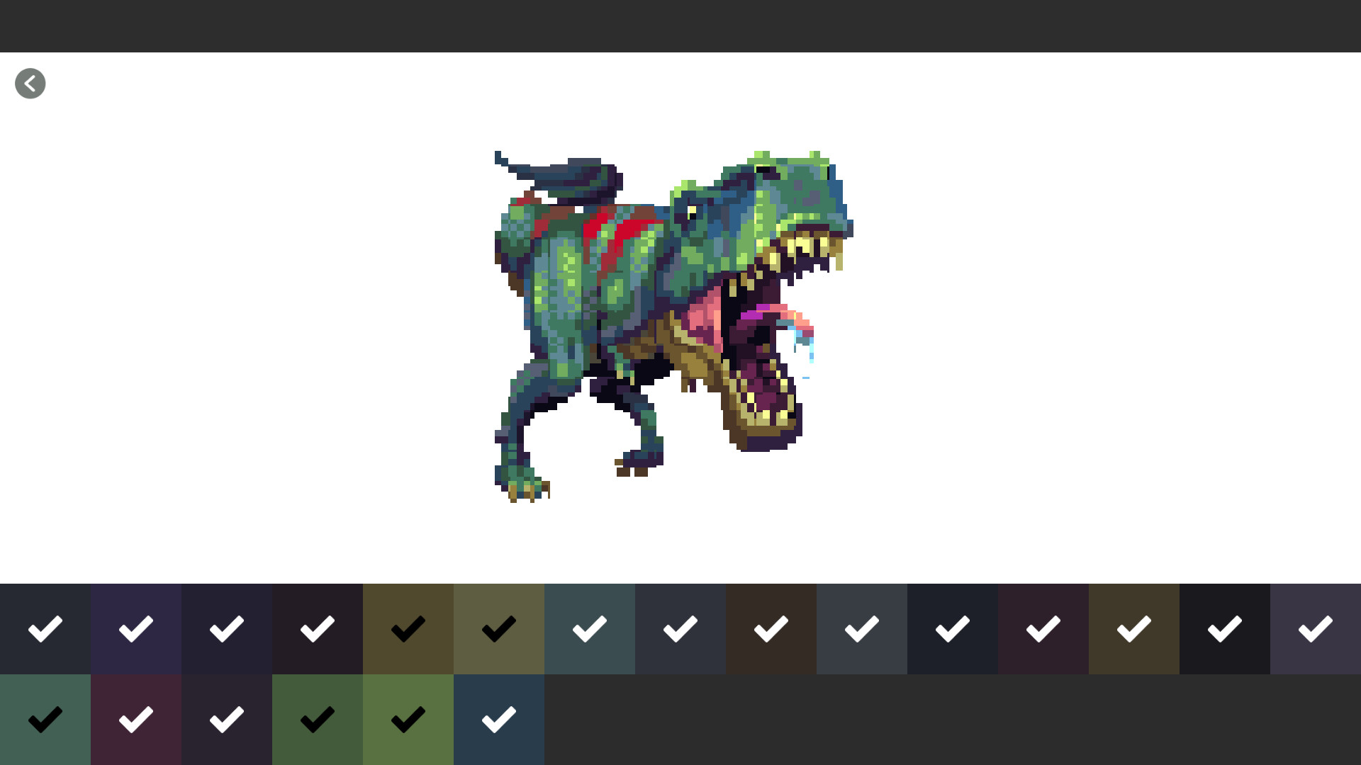 Pixel Art Monster - Color by Number