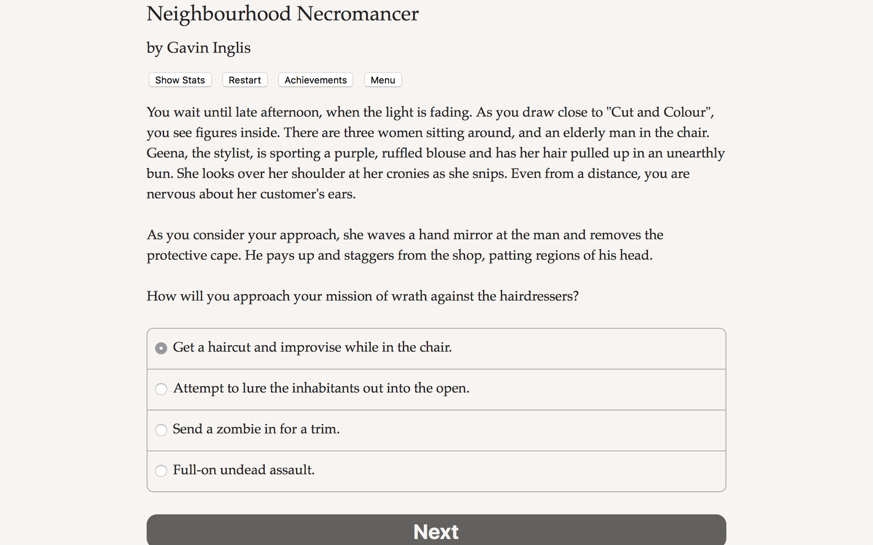 Neighbourhood Necromancer Demo