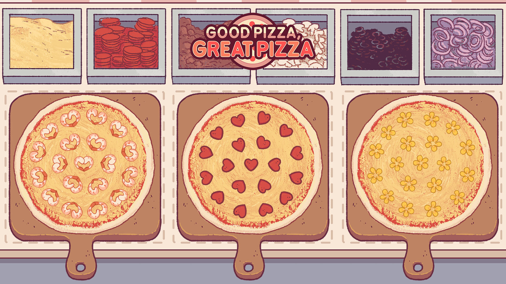 Good Pizza, Great Pizza - Romantic Topping Skins - Valentines 2023
