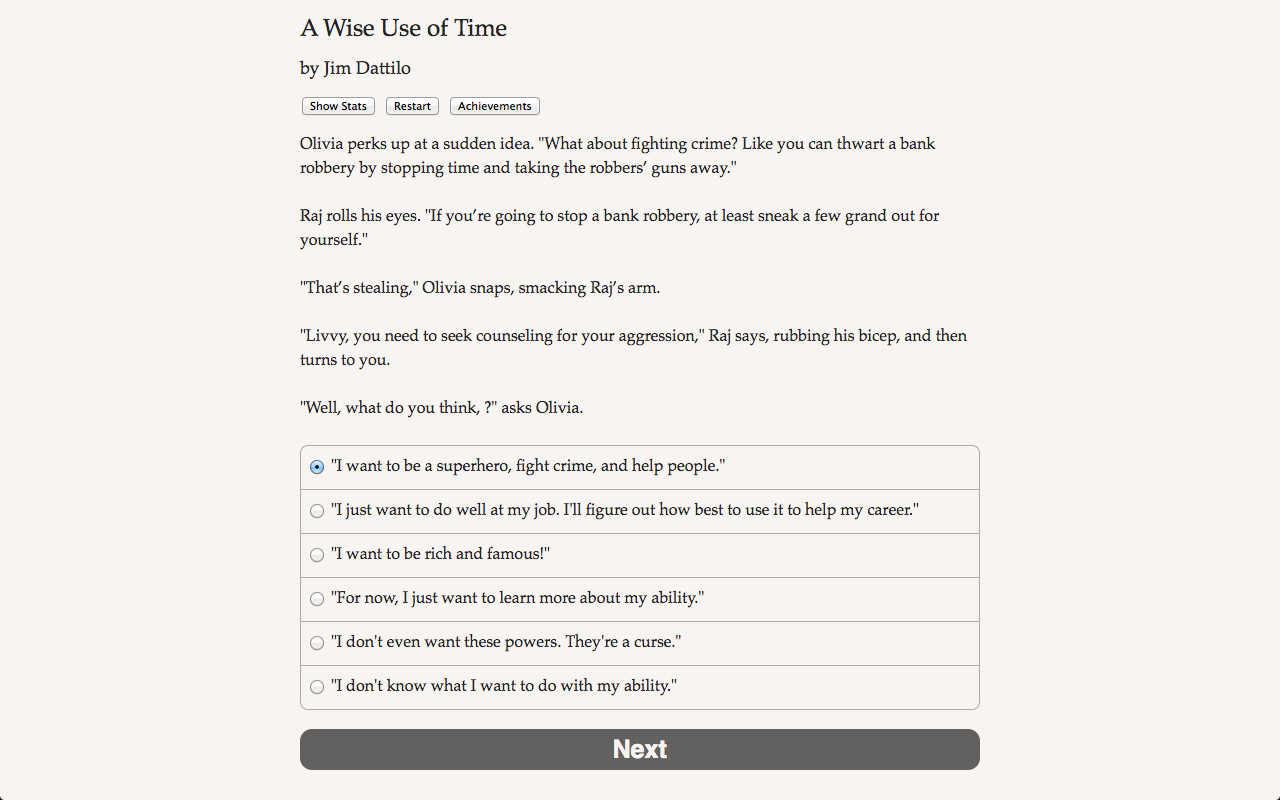 A Wise Use of Time