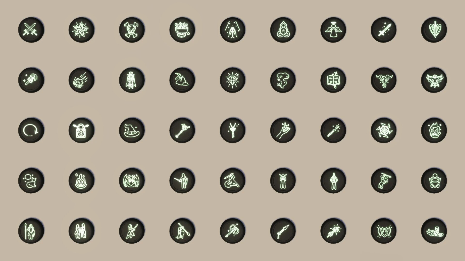 RPG Developer Bakin Glowing Icon Pack