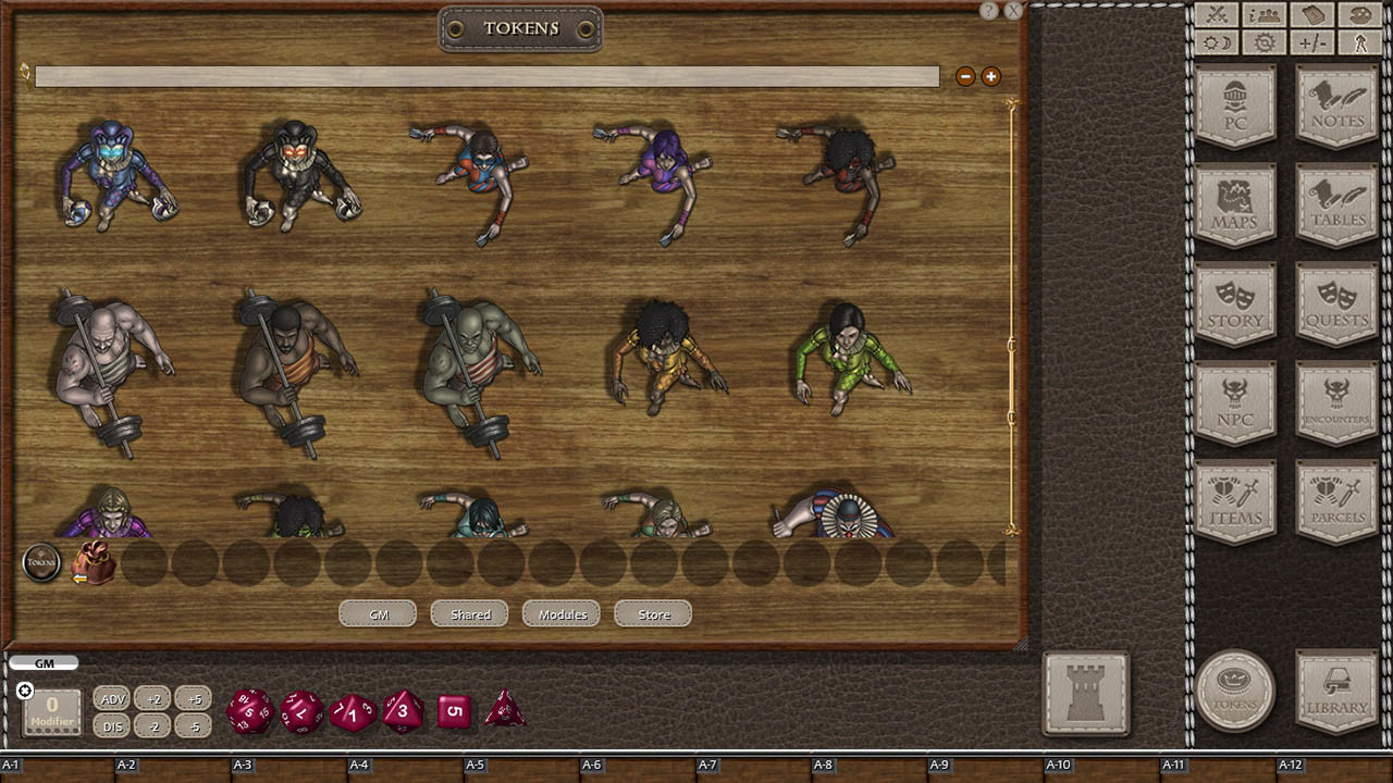 Fantasy Grounds - Jans Token Pack 34 - Circus