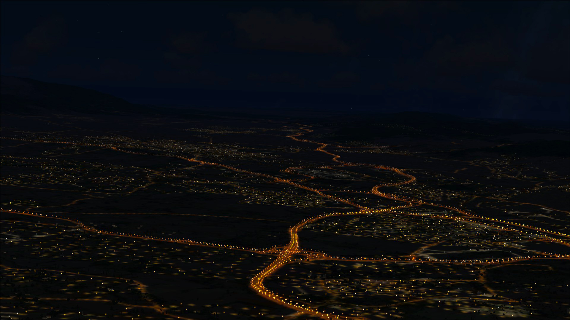 FSX Steam Edition: Night Environment: Spain Add-On