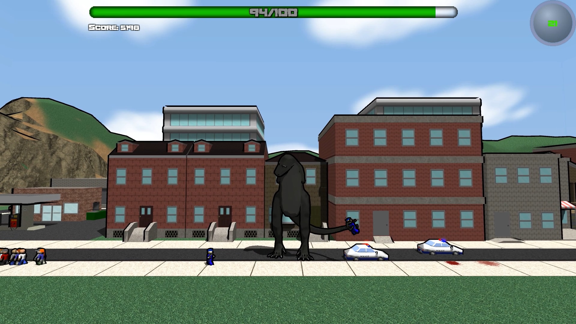 Attack of the Giant Mutant Lizard Demo