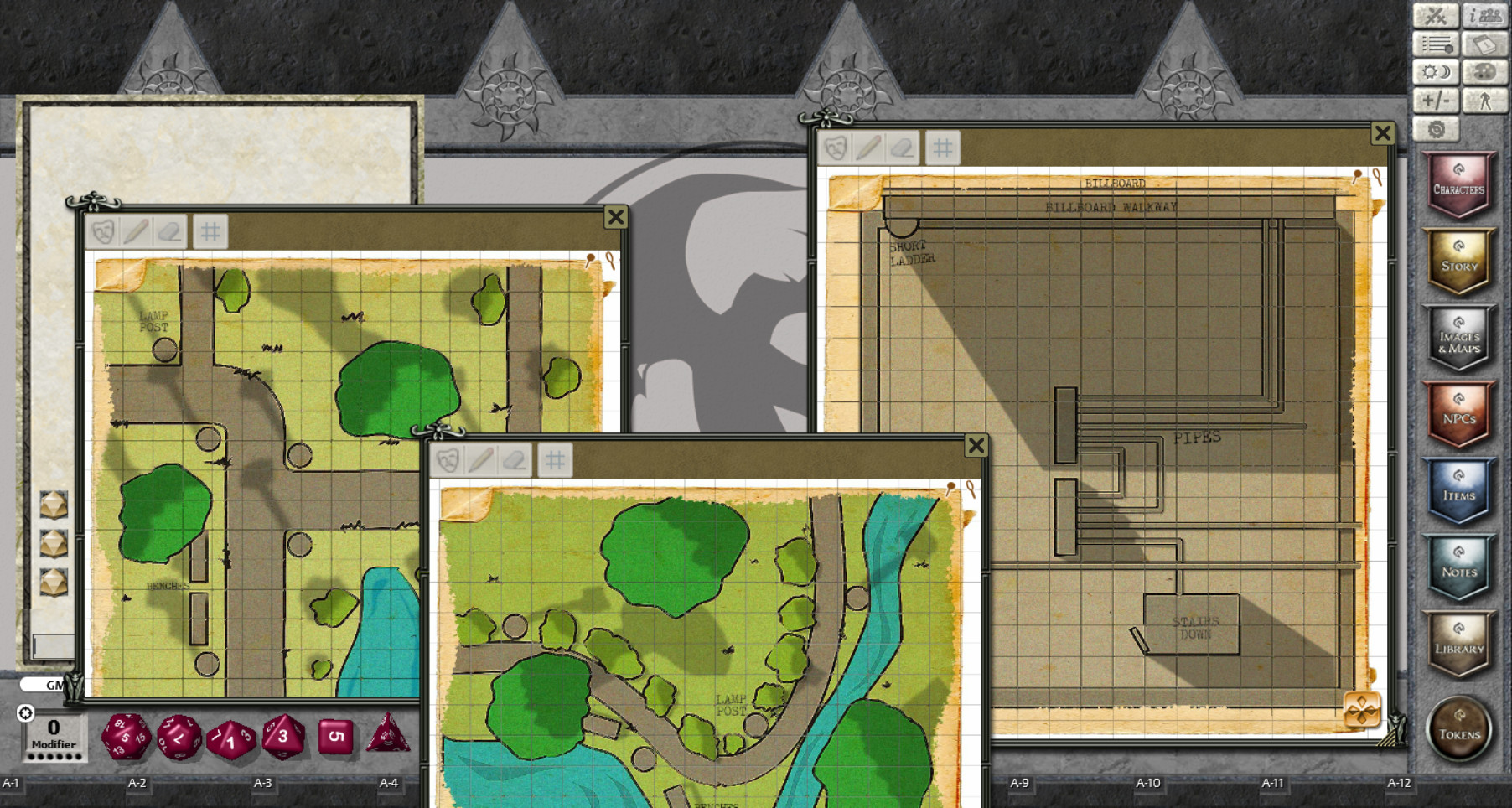 Fantasy Grounds - Pulp Themed Maps