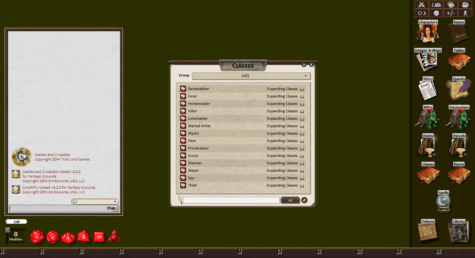 Fantasy Grounds - Expanding Classes (Castles & Crusades)