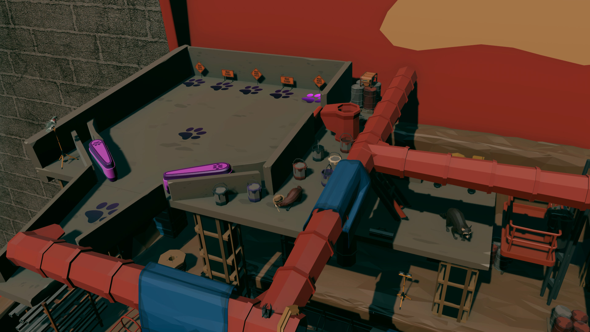 Roxy Raccoon's Pinball Panic - Construction Chaos